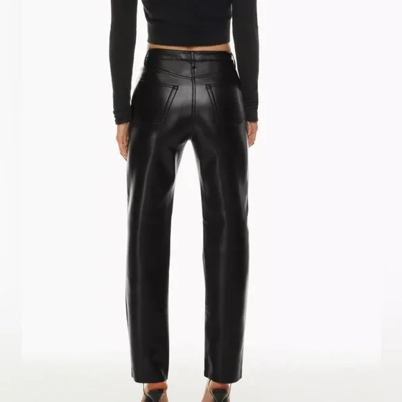 Aritzia women’s vegan leather Melina pants - Picture 2 of 6